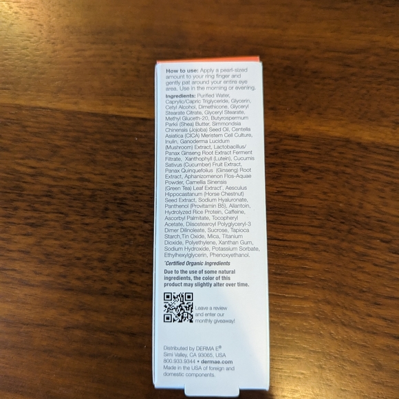 DERMA-E Pure Biome Balancing Eye Cream - Picture 3 of 3